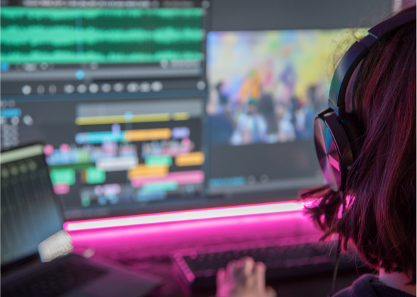 Videographer edits their video